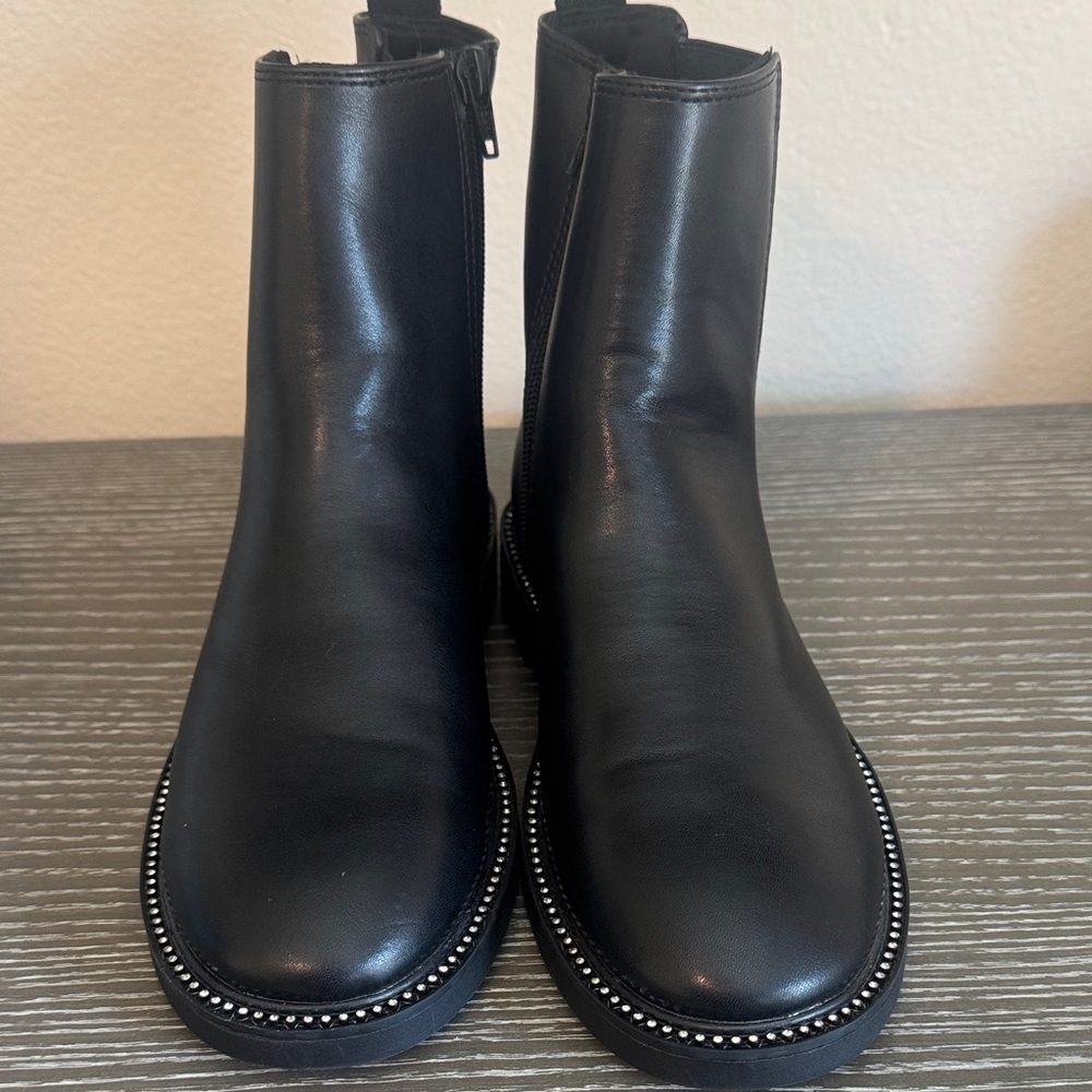 Zara Rhinestone Girls Ankle Boots